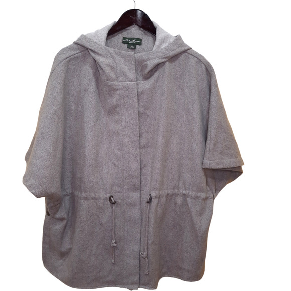 Eddie Bauer| Tan Wool Blend Womens Cape OSFM - Picture 1 of 10